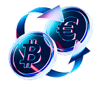 Icon for the built-in crypto exchange and wallet feature in BONCA platform