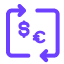 Icon representing conversion between crypto and fiat currencies in BONCA